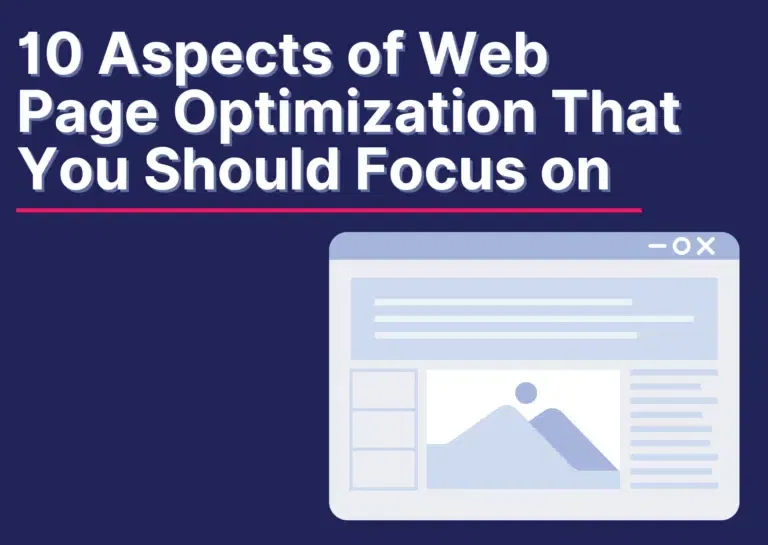 web page optimization